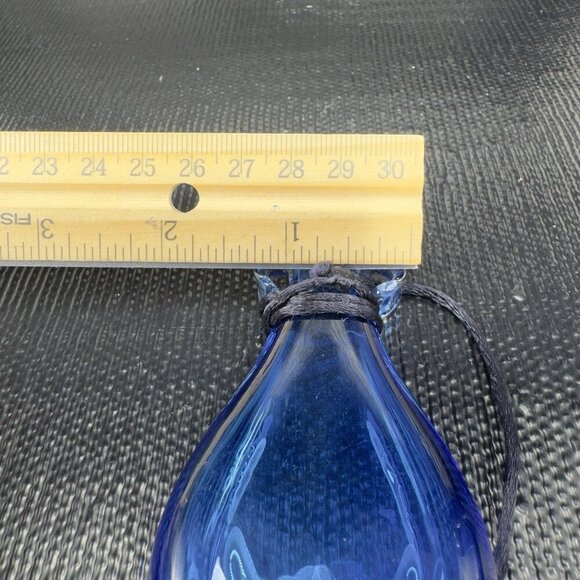 Janet Zug Hanging Amphora Vase Hand Blown Art Glass Signed Small Hand Made Vase - Picture 4 of 10